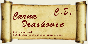 Čarna Drašković vizit kartica